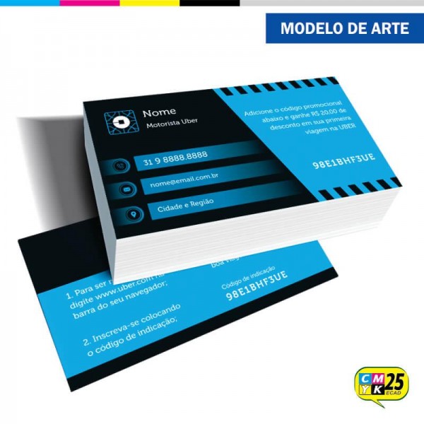 Detalhes do produto Cartão de Visita Uber - 03
