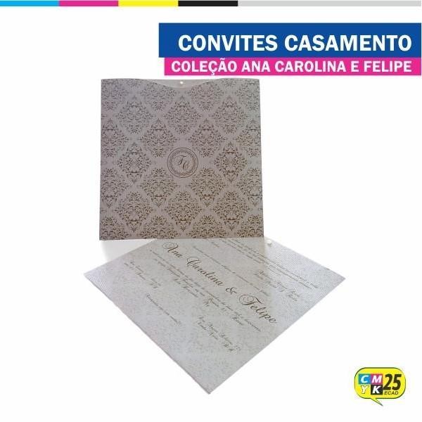 Detalhes do produto Convite de Casamento - Coleção Ana Carolina e Felipe