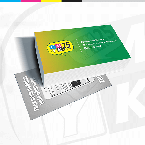 Detalhes do produto Cartão de Visita - 4x1 - 1000 Unid.