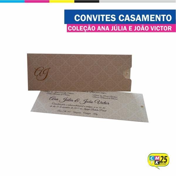 Convite de Casamento - Coleção Ana Júlia e João Victor