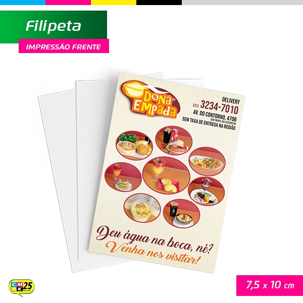 Filipeta - 4x0 - 5x15cm - 2.000 Unid