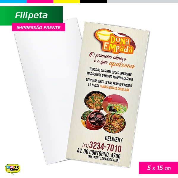 Filipeta - 4x0 - 5x15cm - 2.000 Unid