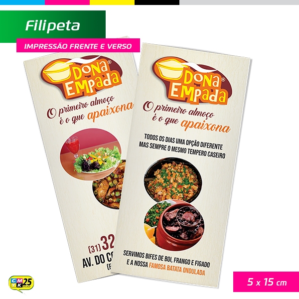 Filipeta - 4x4 - 5x15cm - 2.000 Unid